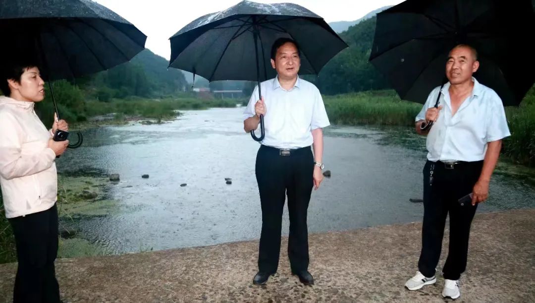 祁建峰到汝阳督导检查防汛工作